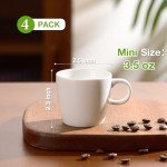 Hlukana Porcelain Espresso Cups Set of 4