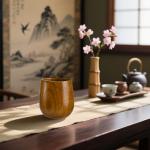 Hiceeden 6 Pack Wooden Japanese Tea Cups