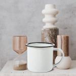 Vintage Enamel Mug for Tea, Coffee, and Wine