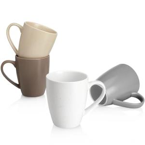 Sweese Porcelain Mugs Set – 16 Ounce, 4 Pack