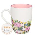 Inspirational Floral Scripture Mug for Women
