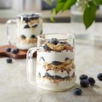 Set of 2 Borosilicate Glass Coffee Mugs