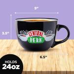 Friends Central Perk Oversized Black Ceramic Mug
