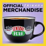Friends Central Perk Oversized Black Ceramic Mug