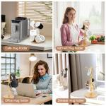 Bamboo Mug Holder with 6 Hooks for Display