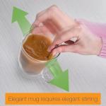 Double Walled Glass Coffee Mugs - Set of 2