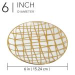 Gold Plated Multicolored Mugs - Set of 6