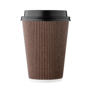 12 oz Insulated Disposable Coffee Cups with Lids