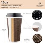 16 oz Insulated Disposable Coffee Cups Set