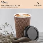 16 oz Insulated Disposable Coffee Cups Set