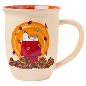 Peanuts Leaves Fall Ceramic Mug, 16 Ounces