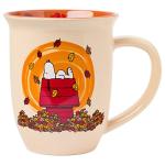 Peanuts Leaves Fall Ceramic Mug, 16 Ounces
