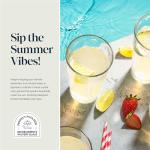 Set of 10 Highball Glasses for Drinks