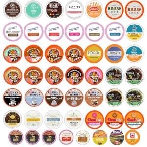 Assorted Single Serve Cups for Keurig, 50 Count