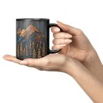 Mountains and Trees Coffee Mug for Nature Lovers