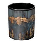 Mountains and Trees Coffee Mug for Nature Lovers