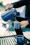 Stansport 12 OZ Blue Enamel Coffee Mug