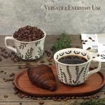 LINVIA 12 oz Ceramic Coffee Mug with Handle