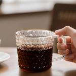 Aquach 16 Oz Clear Glass Coffee Mugs, 2-Pack