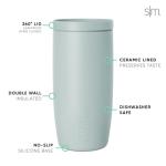 Travel Coffee Mug with 360° Lid - Sea Glass