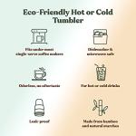 Plant-Based Reusable Coffee Cup 16oz - Sage Green