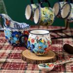 Unique Handpainted 12oz Ceramic Coffee Mug