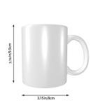 Customizable Ceramic Coffee Mug with Photo or Text