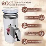 20 Oz Insulated Travel Mug with Lid