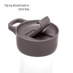 Press and Go Iced Tea Tumbler For Loose Leaf or Bagged Teas, Double Wall Travel Tea Mug with Stainless Steel Infuser, Leakproof, Dishwasher Safe