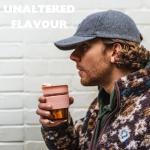 SoleCup. Travel Mug Loose Tea Infuser - Detachable Tea Strainer with Spillproof Lid - BPA-Free Reusable Glass Travel Coffee Cup with Silicone Band (Grey and Pink)