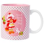 Silver Buffalo Strawberry Shortcake and Custard “Have a Berry Nice Day” Ceramic Mug, 20 Ounces
