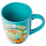 Silver Buffalo Scooby Doo Group Mystery Machine Flowers Jumbo Curved Ceramic Mug, 25 Ounces