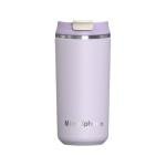 MingSphere Insulated Coffee Tumbler with Flip Lid, Double Wall Vacuum Stainless Steel, Keeps Hot 8 Hours/Cold 12 Hours, Leakproof Travel Mug, Wide Mouth (Lavender Purple, 12oz)