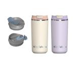 MingSphere Insulated Coffee Tumbler with Flip Lid, Double Wall Vacuum Stainless Steel, Keeps Hot 8 Hours/Cold 12 Hours, Leakproof Travel Mug, Wide Mouth (Lavender Purple, 12oz)
