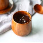 Natural Wood Tea Cup Solid Wooden Mug for Tea Coffee Water Milk Juice Drinks, About 4 oz