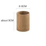 2PCS Unpainted Wooden Bamboo Tea Cup & Coffee Mug - Natural Wood - Camping & Travel - Gift Mug for Tea, Coffee, Wine, Beer or Hot Drinks