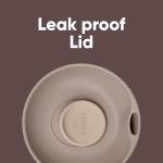 Owala SmoothSip Slider Insulated Stainless Steel Coffee Tumbler, Reusable Iced Coffee Cup, Hot Coffee Travel Mug, BPA Free 12 oz, Tan/White (Vanilla Bean)