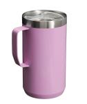 Stanley Stay-Hot Camp Mug 24 oz | Press Fit Drink Through Lid | Cup for Coffee, Tea and Drinks | Insulated Stainless Steel Coffee Mug | BPA-Free | Lilac Gloss
