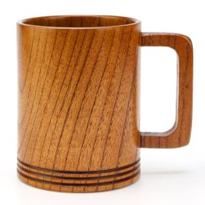 16 oz Wooden Cup Birthday Gifts for Men Him Beer Mug Funny Brother Husband Present Ideas Beer Stein Unique Dad Coffee Mugs Cool Beer Cup Christmas Wood Tankard Xmas Camping Outdoor Viking Mugs