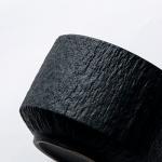 JinGlory Rock Texture Embossed Ceramic Coffee Set Tea Set,Cappuccino Espresso,Novelty Ceramic cup and Saucer for Friends/Women/Men/Mother/Father,6 oz,Black