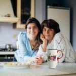 Bloom Valley Coffee Ceramic Mug Mother's Day Mug Porcelain Latte Tea Cup With Lid 17oz. MOM