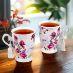 Porcelain Tea/Coffee Cup in Gift Box Fine Porcelain Coffee Cup Tea Cup Set of One (Tulip)