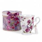 Porcelain Tea/Coffee Cup in Gift Box Fine Porcelain Coffee Cup Tea Cup Set of One (Tulip)