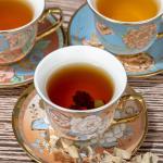 COXTOBRH Tea Cups and Saucers Sets of 6, 8 Oz Floral Tea Cups with Spoons Ceramic Cup and Saucer Set for Cappuccino, Espresso, Coffee, Cafe, Latte, Tea for Tea Birthday