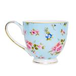 YUESITE 16oz Bone China Coffee Mugs for Women Mugs Flora Coffee Tea Cups Novetly Coffee Cups Gift for Women Mom Friends