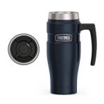 THERMOS Stainless King Vacuum-Insulated Travel Mug, 16 Ounce, Midnight Blue