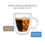 Mindful Design Double Wall Insulated Glasses Espresso Cups (Set of 2) - 5.4-Ounce Mugs