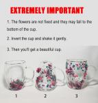 NBHUZEHUA Double Wall Glass Coffee Mugs Clear Cups for Cappuccino Tea Espresso Latte Hot Beverages Glasses Birthday Gifts for Women Her