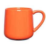 Bosmarlin Glossy Ceramic Coffee Mug, Tea Cup for Office and Home, 18 oz, Suitable forDishwasher and Microwave(Orange, 1)