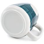 DEAYOU Set of 4 Porcelain Coffee Mugs, 17 Oz Ceramic Coffee Cups with Handles, Large Hand-Painted Tea Cups for Cappucino, Milk, Latte, Cocoa, Hot or Cold Drinks, Microwave & Dishwasher Safe